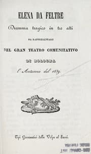 Tapa de Elena da Feltre