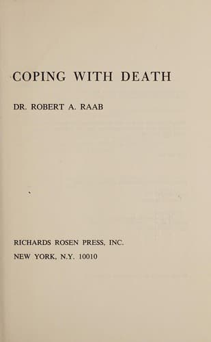 Tapa de Coping with death