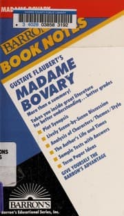 Tapa de Gustave Flaubert's Madame Bovary