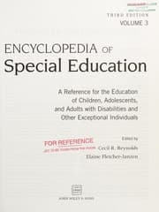 Tapa de Encyclopedia of special education