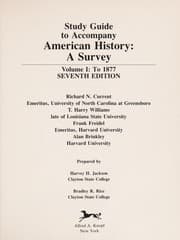 Tapa de Study guide to accompany American history