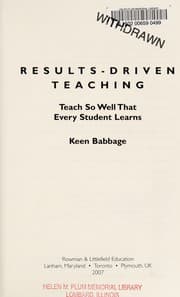 Tapa de Results-driven teaching