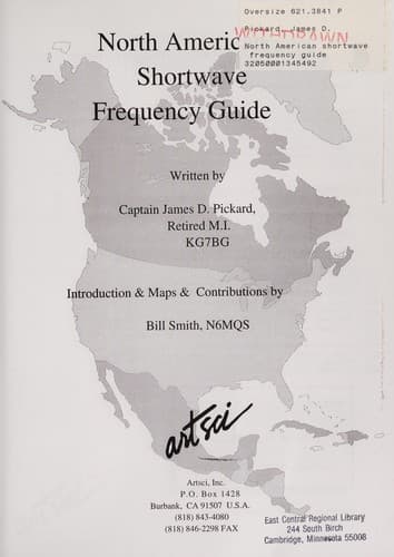 Tapa de North American shortwave frequency guide