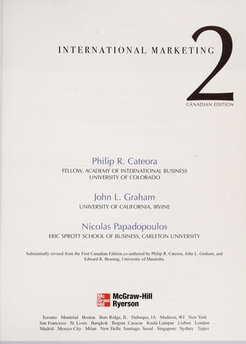 Tapa de International marketing