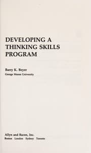 Tapa de Developing a thinking skills program