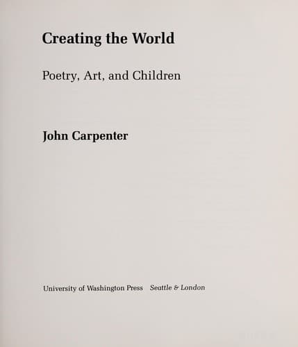 Tapa de Creating the world