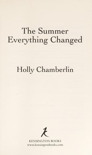 Tapa de The summer everything changed