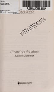 Tapa de Cicatrices del alma