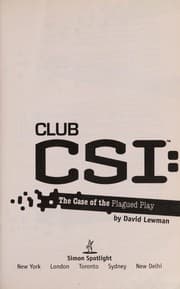 Tapa de The case of the plagued play