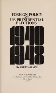 Tapa de Foreign policy and U.S. presidential elections, 1940-1948