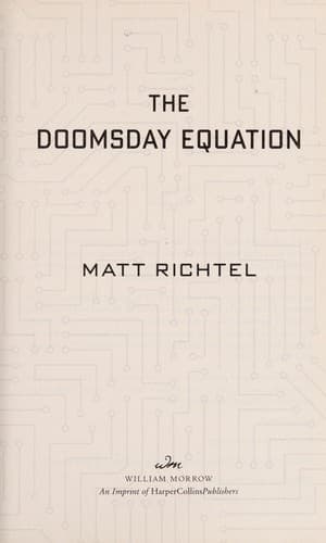 Tapa de The Doomsday equation