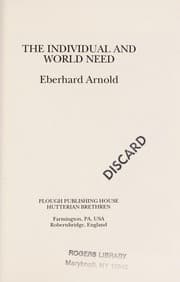 Tapa de The individual and world need