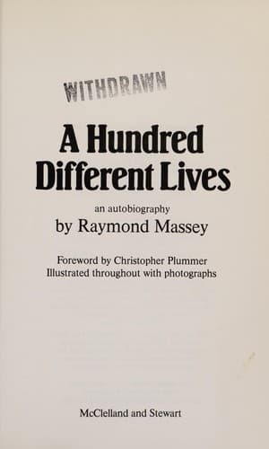 Tapa de A hundred different lives