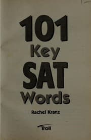 Tapa de 101 key SAT words
