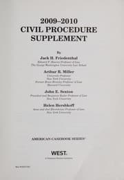 Tapa de 2009-2010 civil procedure supplement