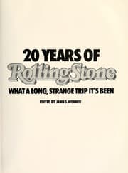 Tapa de 20 Years of Rolling Stone What
