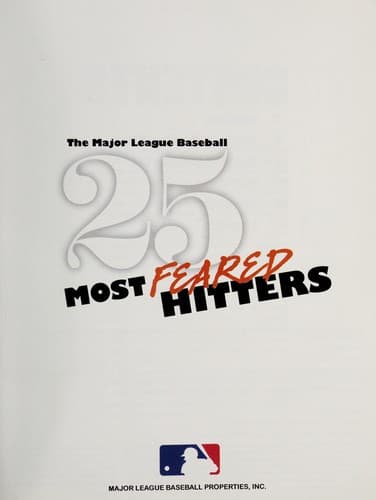 Tapa de 25 most feared hitters