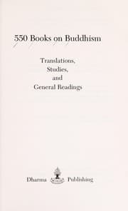 Tapa de 550 books on Buddhism : translations, studies, and general readings