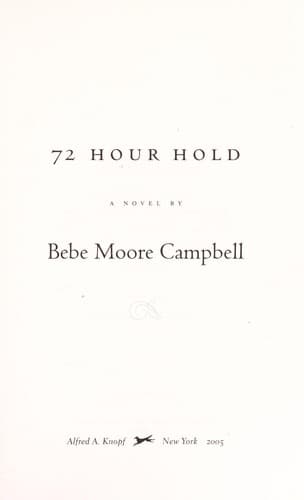 Tapa de 72 hour hold : a novel