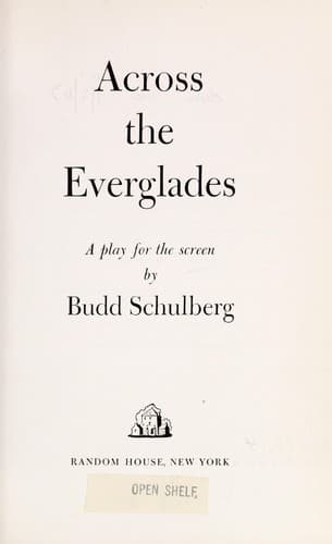 Tapa de Across the Everglades