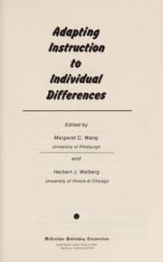 Tapa de Adapting instruction to individual differences
