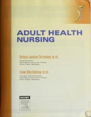 Tapa de Adult health nursing