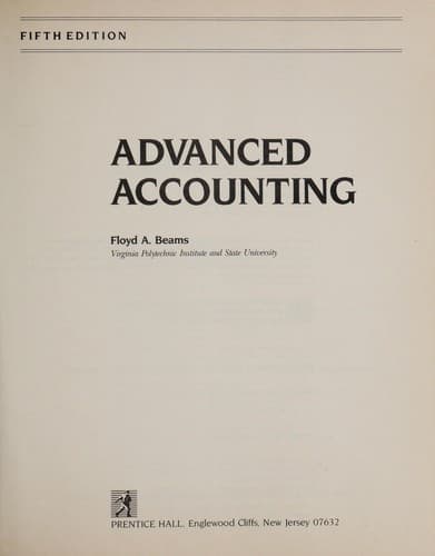 Tapa de Advanced accounting