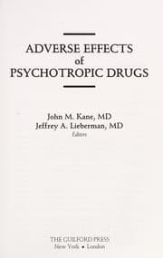 Tapa de Adverse Effects of Psychotropic Drugs