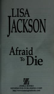 Tapa de Afraid to die
