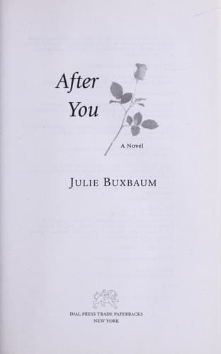 Tapa de After you : a novel