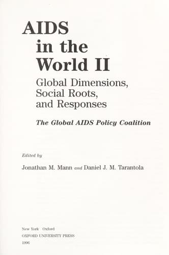 Tapa de AIDS in the world II
