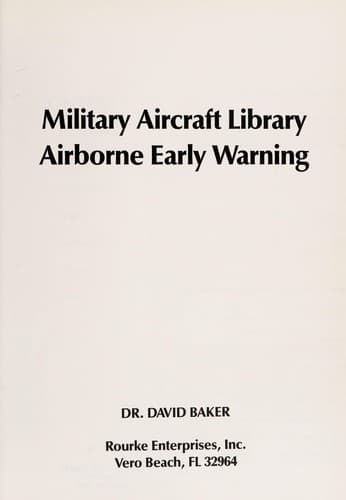 Tapa de Airborne early warning