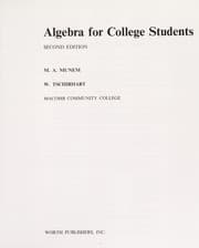 Tapa de Algebra for college students
