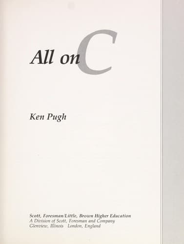 Tapa de All on C