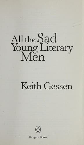 Tapa de All the sad young literary men