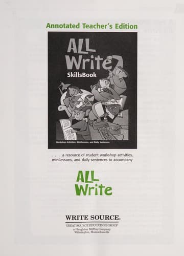 Tapa de All write sourcebook