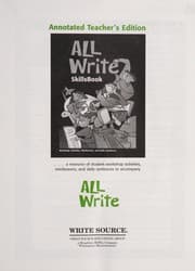 Tapa de All write sourcebook