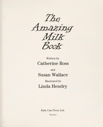 Tapa de The amazing milk book
