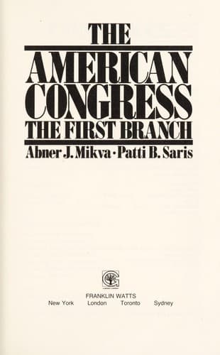 Tapa de The American Congress