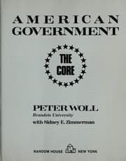 Tapa de American government : the core