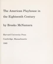 Tapa de The American playhouse in the eighteenth century