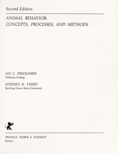 Tapa de Animal behavior