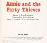 Tapa de ANNIE & PARTY THIEVES (Annie Mini-storybooks)