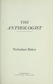 Tapa de The anthologist