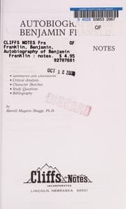 Tapa de Notes on Franklin's " Autobiography"