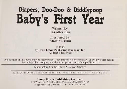 Tapa de Baby's first year