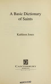 Tapa de A basic dictionary of saints