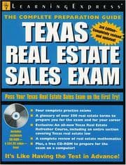 Tapa de Texas Real Estate Sales Exam