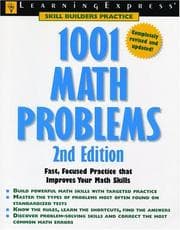 Tapa de 1001 Math Problems, 2nd Edition (Skill Builders in Practice)