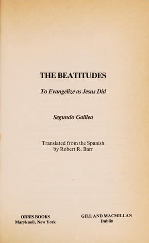 Tapa de The Beatitudes